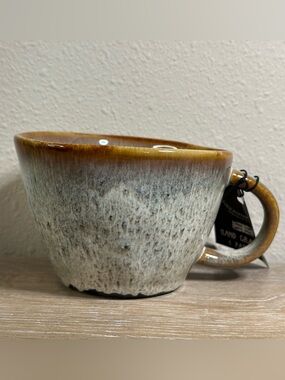 The Old Pottery Company Coffee Mug Tea Cup Handcrafted Brown Color